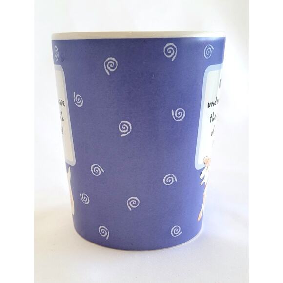 Enjoy Life Purple Dog Coffee Mug "Never underestimate the warmth of a cold nose" - Picture 5 of 8